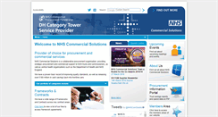 Desktop Screenshot of commercialsolutions-sec.nhs.uk